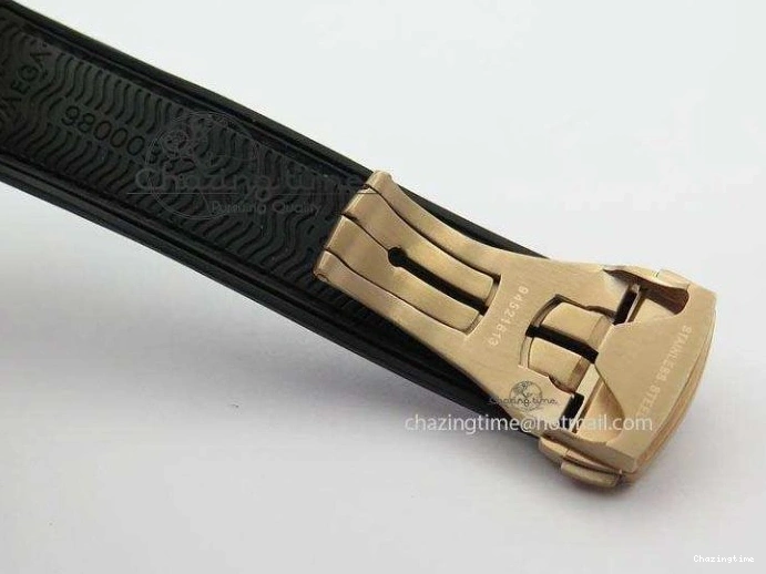 0326 Breathable Seamaster Professional Chrono RG Black Ceramic Black Dial On Black Gummy Strap A 8214